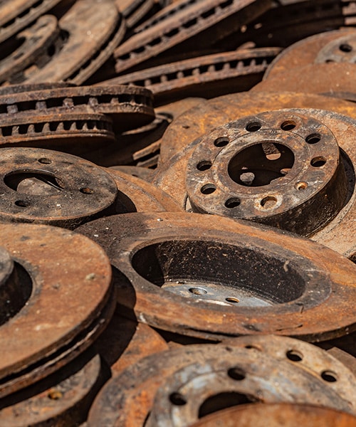 Sortierter Metallschrott für die Rückführung in den Recyclingkreislauf