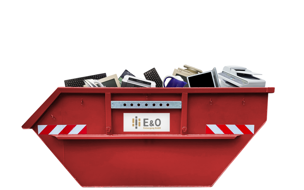 Spezialisierter Elektroschrott-Container für sichere Erfassung alter Elektrogeräte